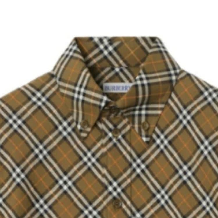 Блузка Burberry FW24 Рубашка Женская Хаки - изображение 7