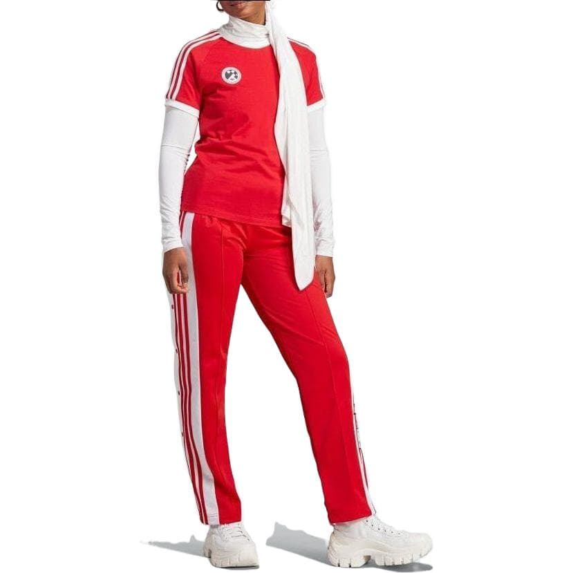 Штаны Adidas Originals Повседневные Брюки Женские Алый - изображение 2