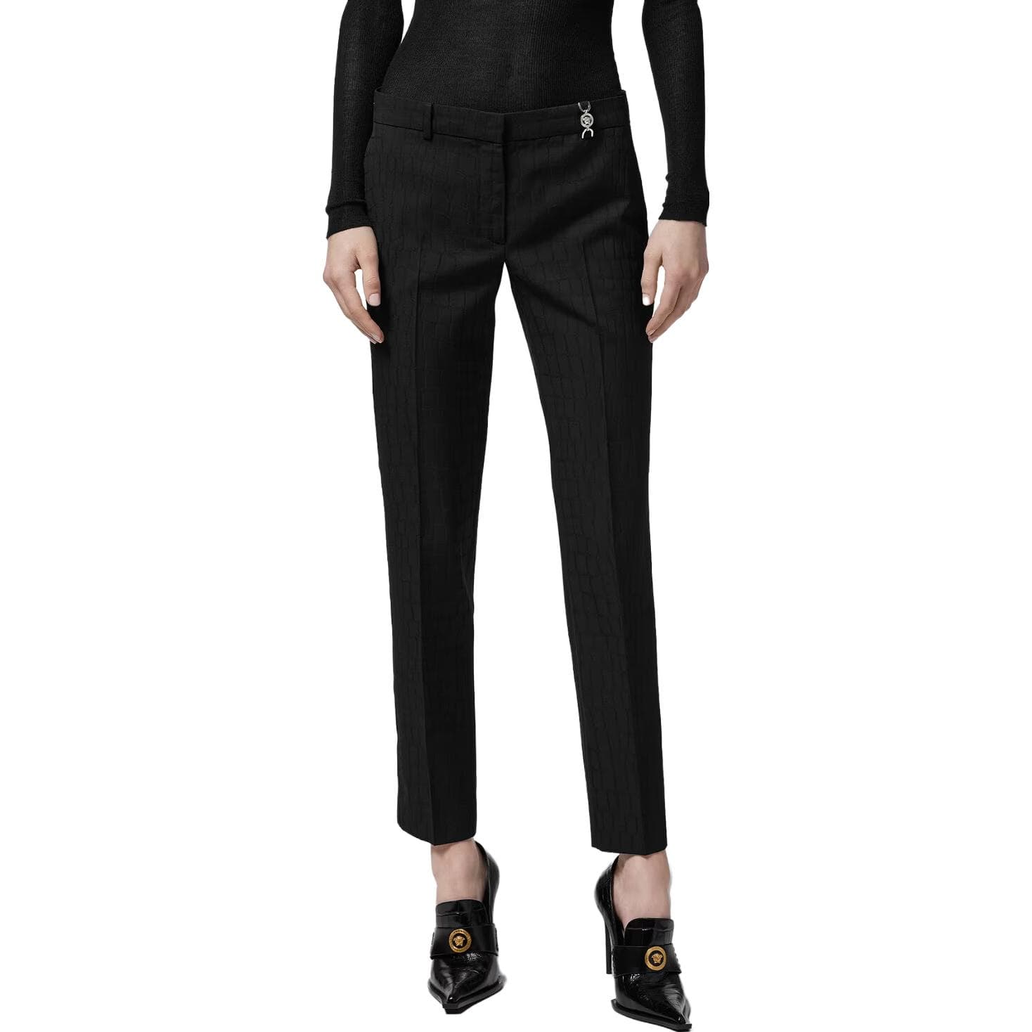 Штаны VERSACE Medusa '95 Croc-Jacquard Pants - изображение 3