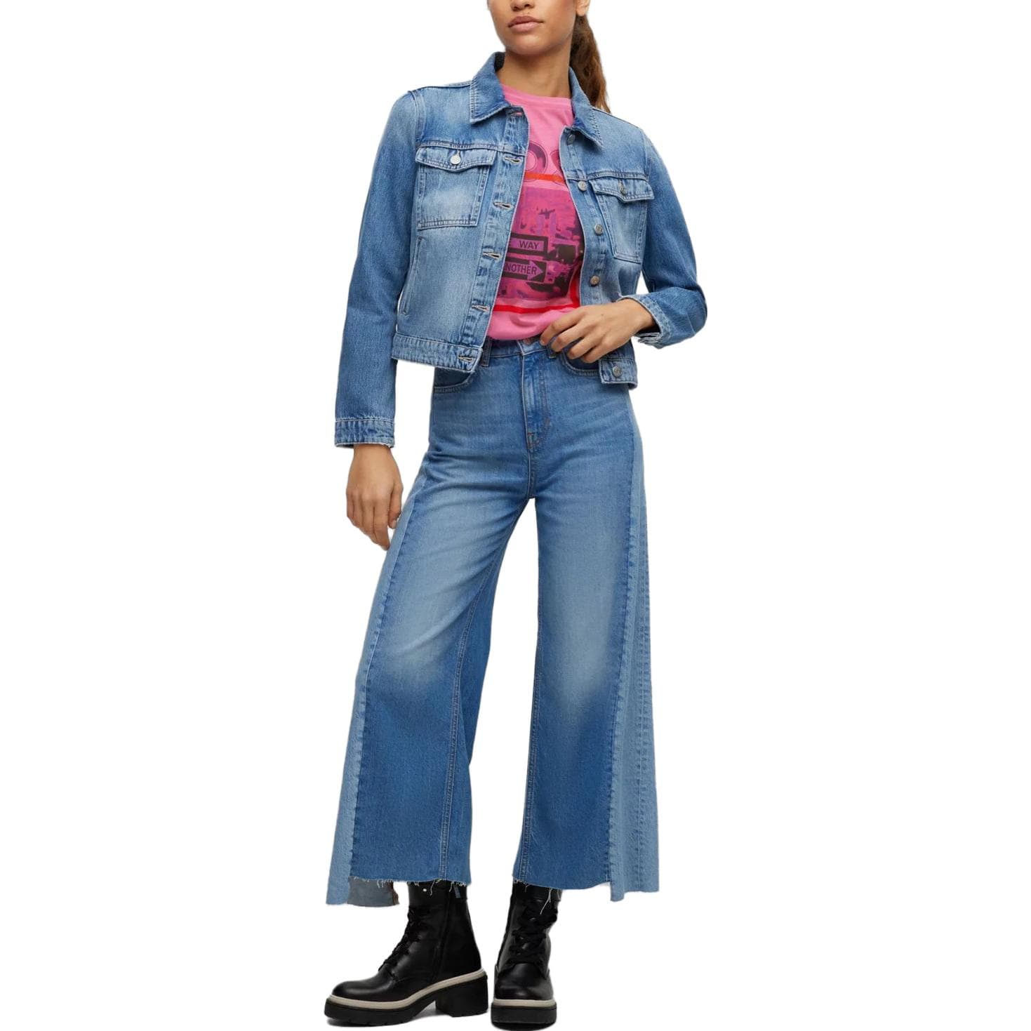 Джинсы Hugo Boss Blue Women's Jeans Hugo Boss Синий Женские Джинсы - изображение 2