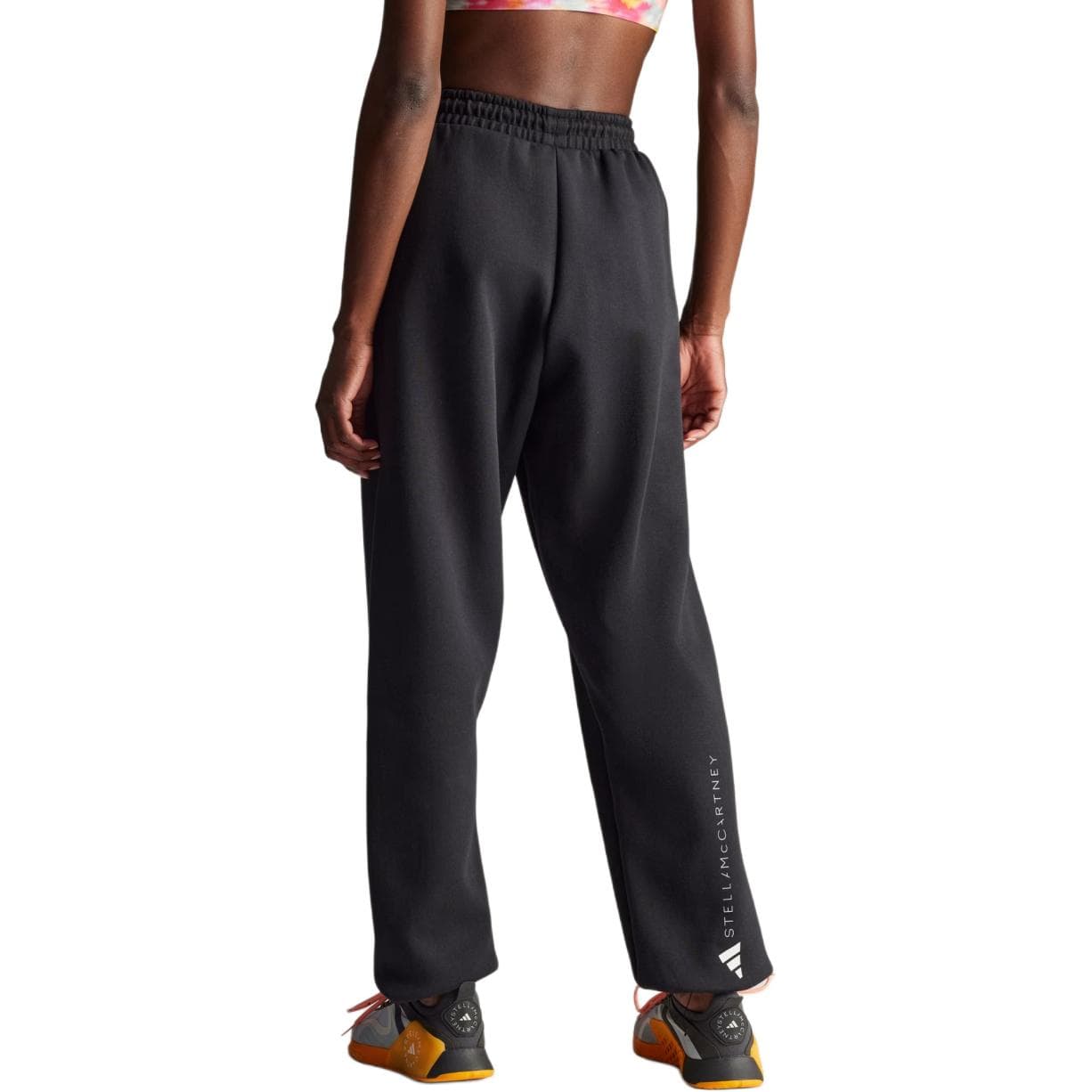 Штаны Adidas Stella McCartney FW24 Вязаные тренировочные брюки женские черные - изображение 3