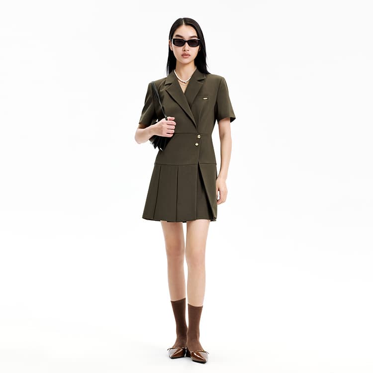 Платье Peacebird Blazer Dress Brown - изображение 3