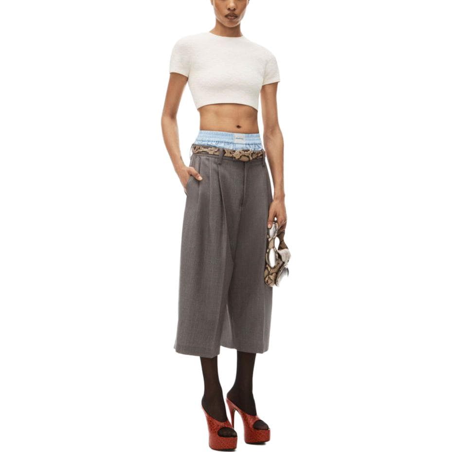 Alexander Wang CROP TOP Женский Экрю - изображение 2