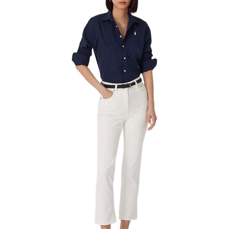 Блузка Рубашка Polo Ralph Lauren Classic Version Женская Морской Синий - изображение 3