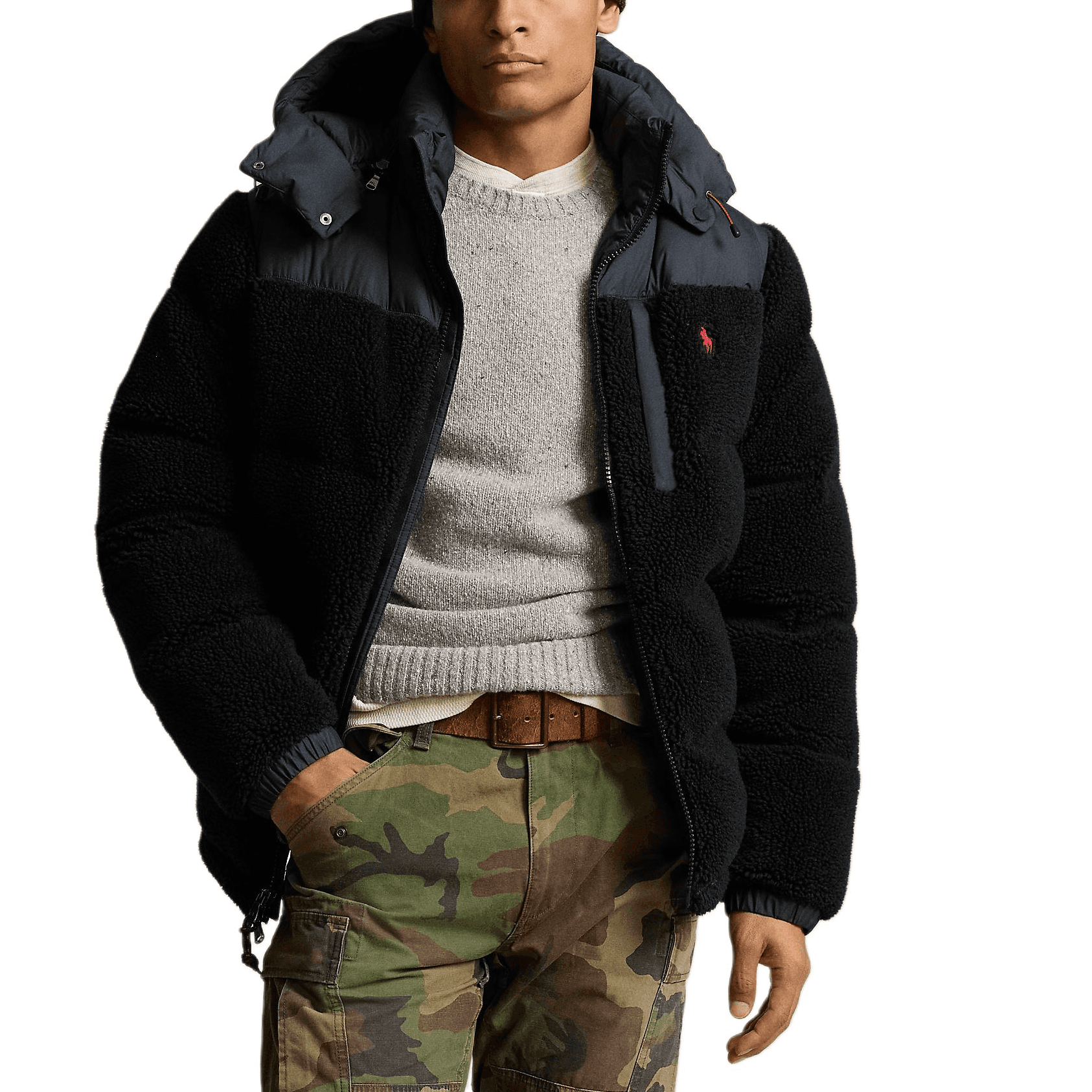 Зимняя куртка Пуховик Polo Ralph Lauren Мужской Черный - изображение 3