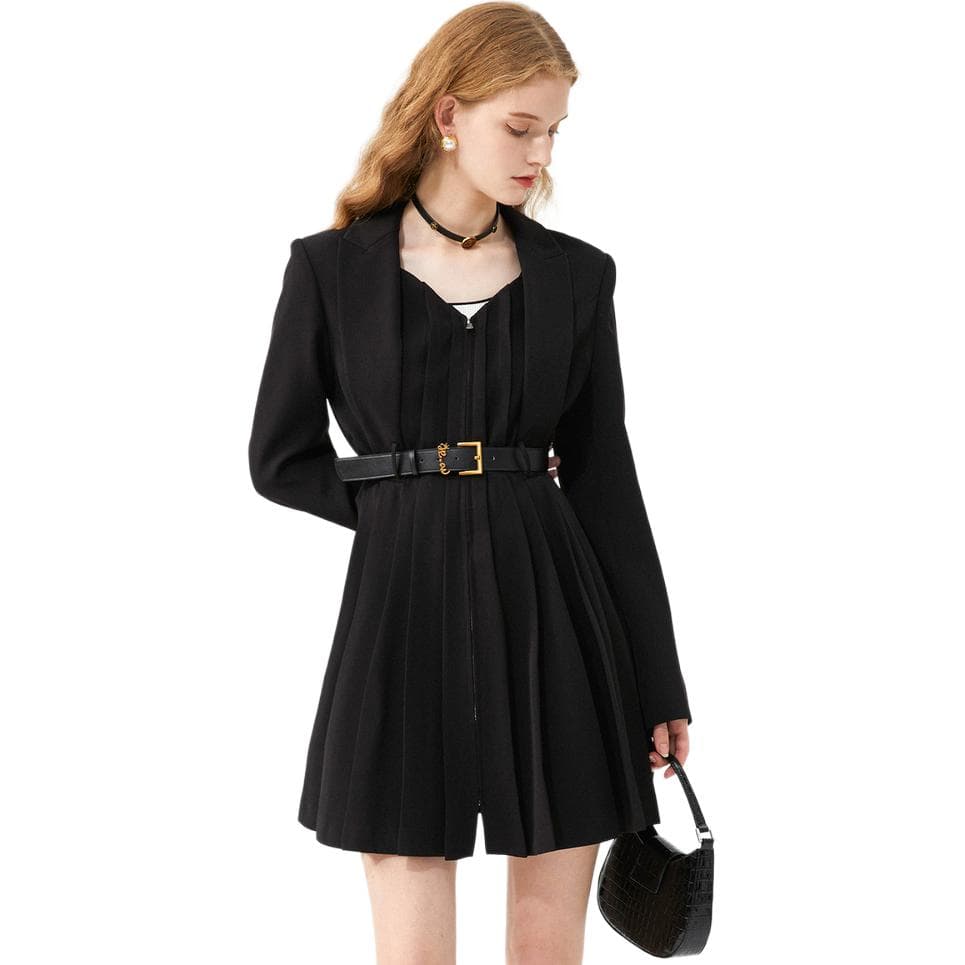 Платье JORYAweekend Длинный Sleeved Платье Женские Черный - изображение 2