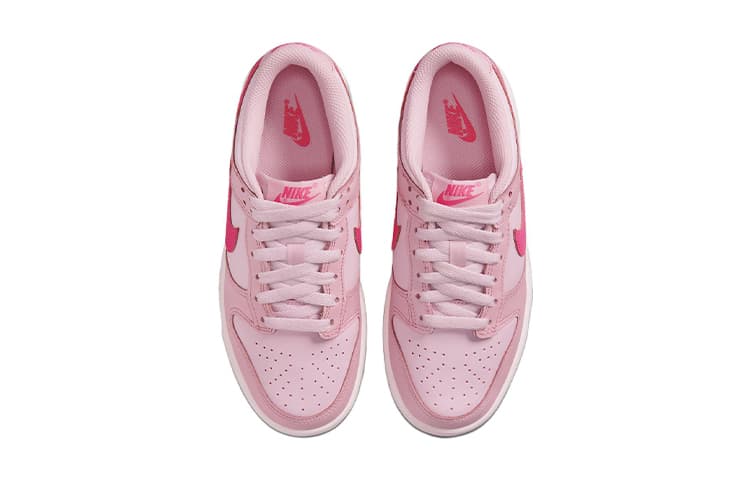 Кроссовки Nike Dunk Low Triple Pink GS - изображение 9