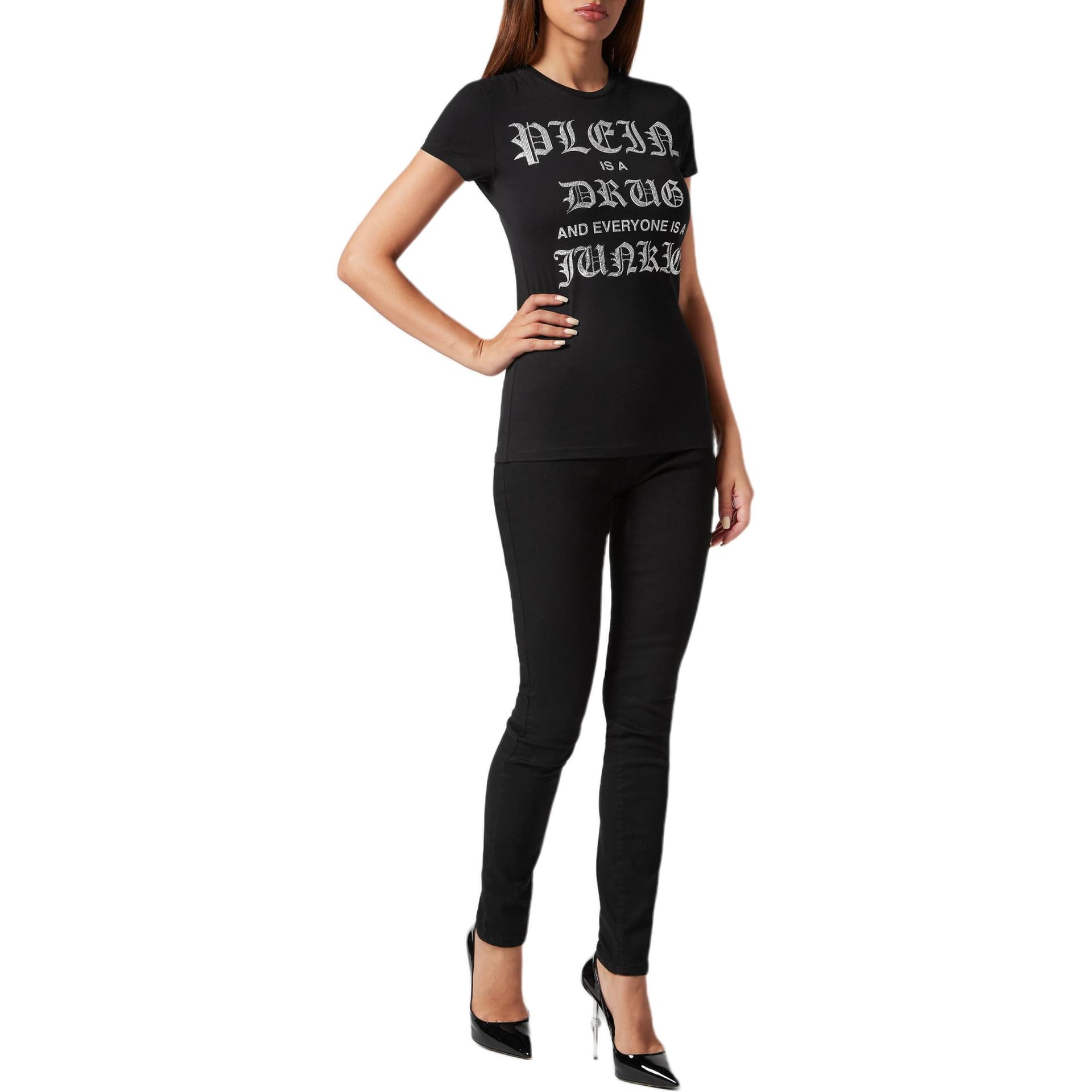 Футболка PHILIPP PLEIN T-Shirt Sexy Pure With Crystals T - изображение 2