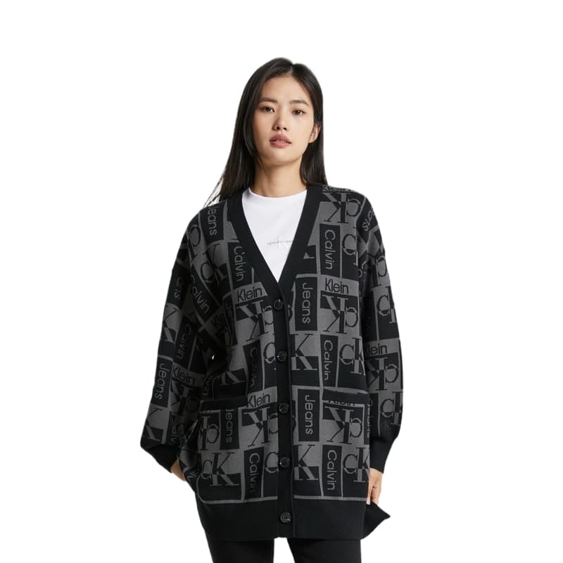 Кофта Calvin Klein Трикотаж Женский Космический Черный - изображение 4