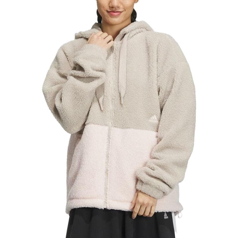 Adidas Бежевые Женские Бархатные Куртки - изображение 2