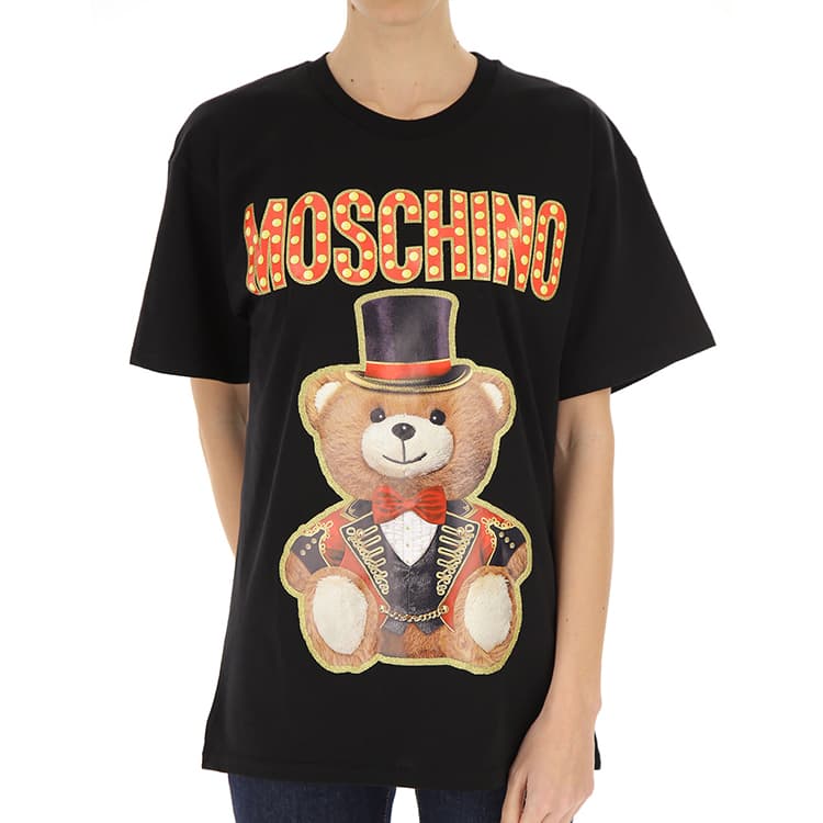 Футболка Moschino Circus Teddy Bear T-Shirt Black - изображение 4