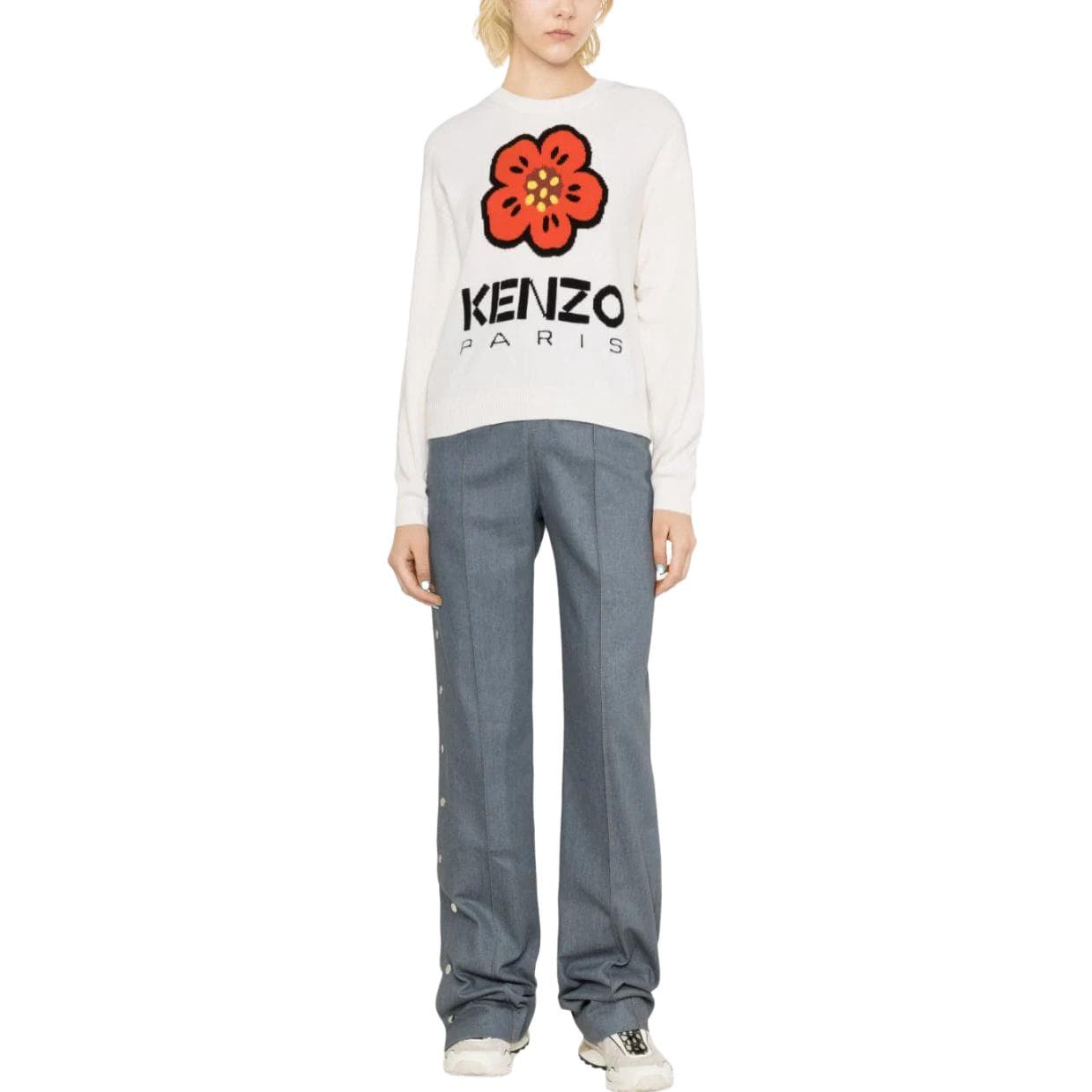 Кардиган KENZO Белые Женские Свитеры - изображение 4