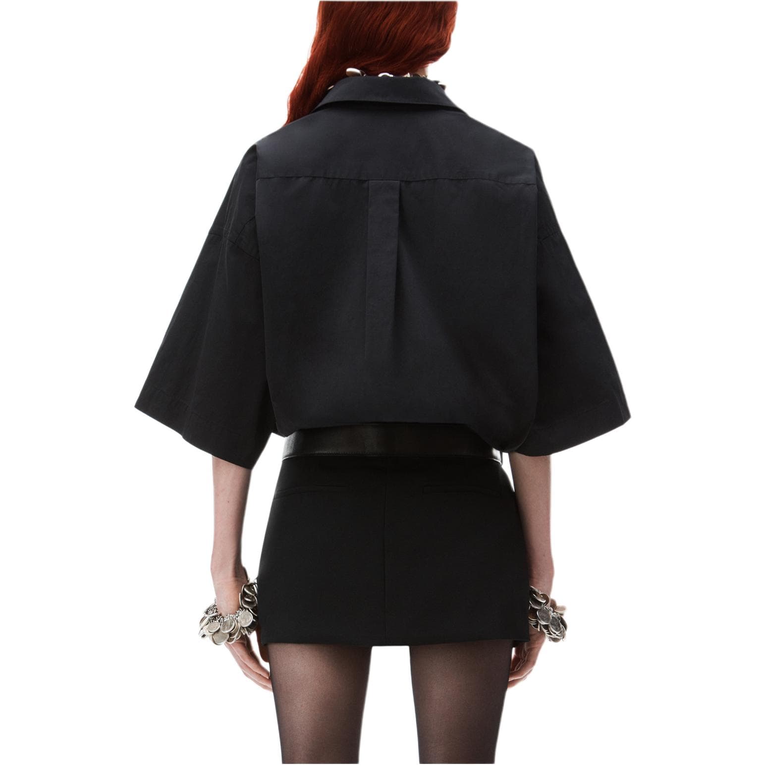 Платье alexander wang Belted Hybrid Mini Shirtdress - изображение 5