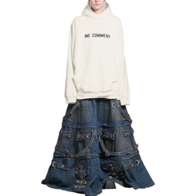 Худи Balenciaga FW22 Hoodie White - изображение 3