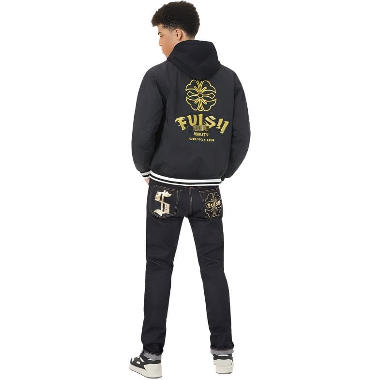 Штаны EVISU Джинсовый Синий Мужские Джинсы - изображение 3
