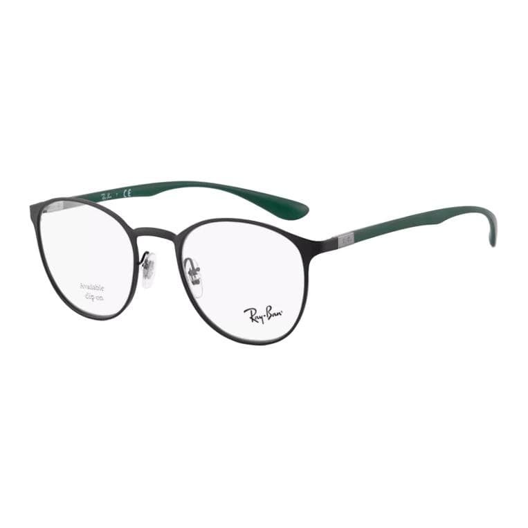 Оправа RayBan Сплав Металл Оправа для очков Овальная Унисекс Черная - изображение 1