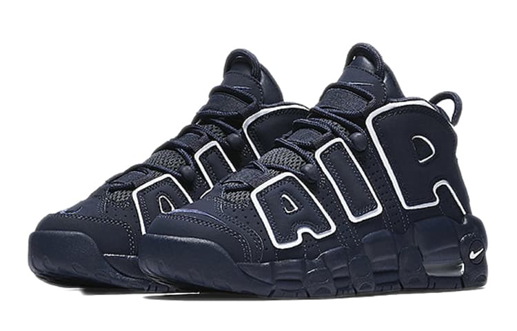 Кроссовки для баскетбола Nike Air More Uptempo Obsidian AIR GS - изображение 3