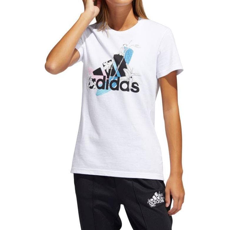 Футболка Adidas Белые Женские Футболки - изображение 2