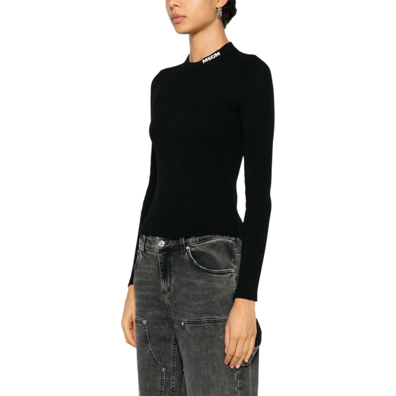 Кофта MSGM Черный Женский Трикотаж - изображение 3