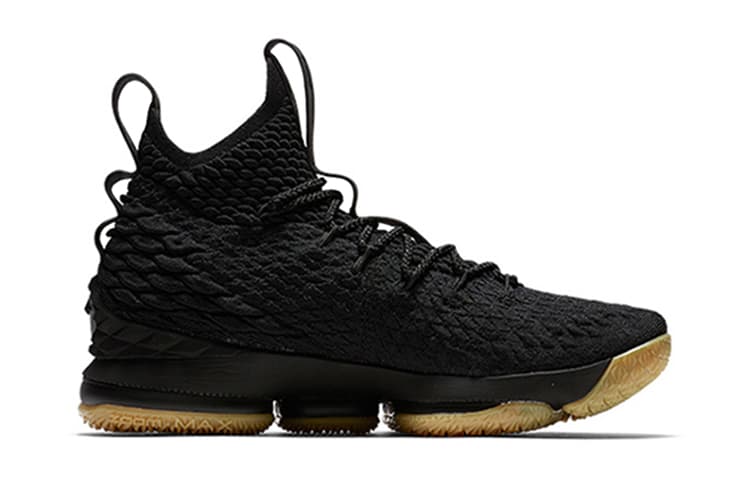 Кроссовки для баскетбола GS Nike LeBron 15 "Black Gum" - изображение 2