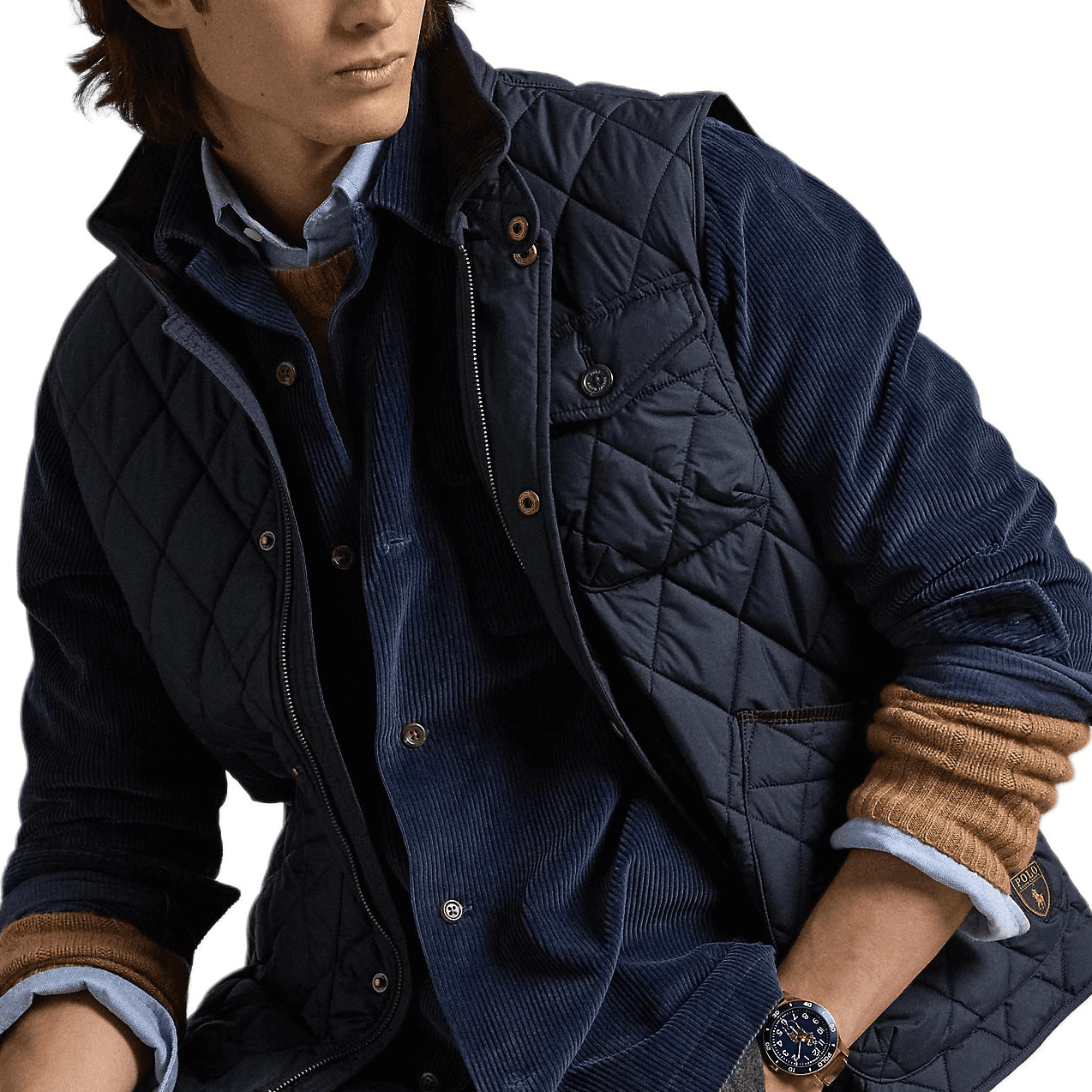 Жилет Polo Ralph Lauren Мужской Преппи Жилет Темно-Синий - изображение 6