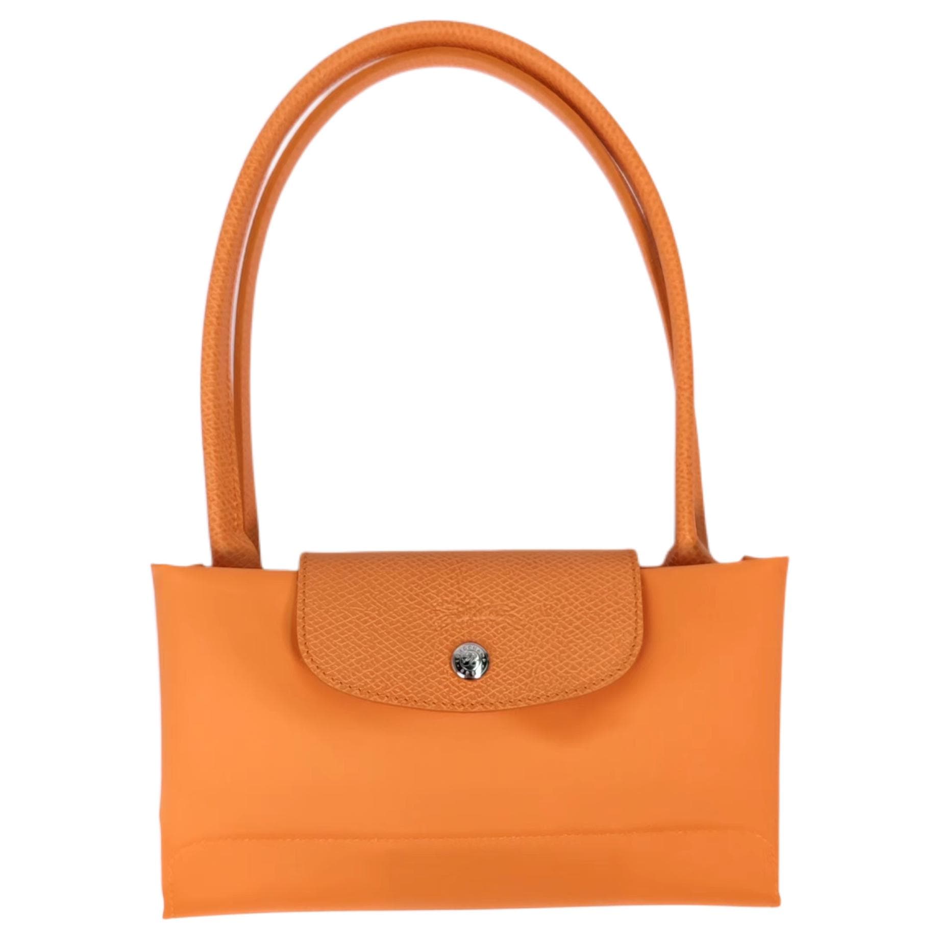 Мини-сумка LONGCHAMP Нейлоновая сумка через плечо средняя женская оранжевая - изображение 6