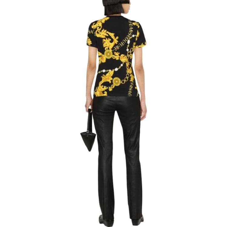 Футболка VERSACE JEANS COUTURE T-рубашка Женская Золото - изображение 4