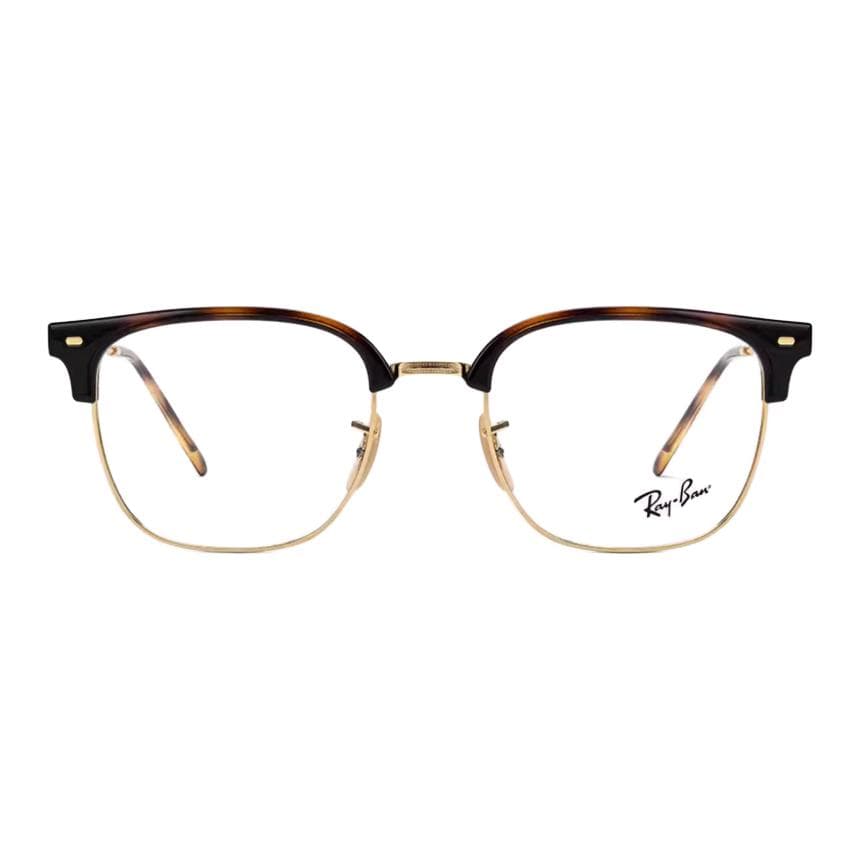 Оправа RayBan Пластик и Металл Квадратные Оправы для Очков Унисекс Золото Черепаховый - изображение 2