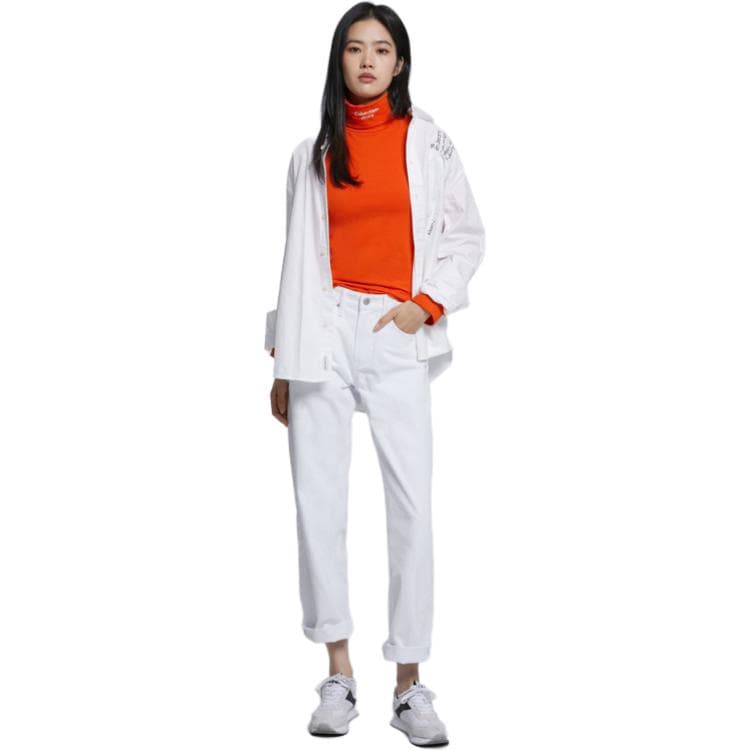 Футболка Calvin Klein Оранжево-красные Женские Т-рубашки - изображение 2
