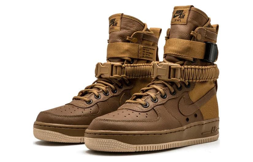 Кроссовки Nike Air Force 1 Golden Beige GS - изображение 3