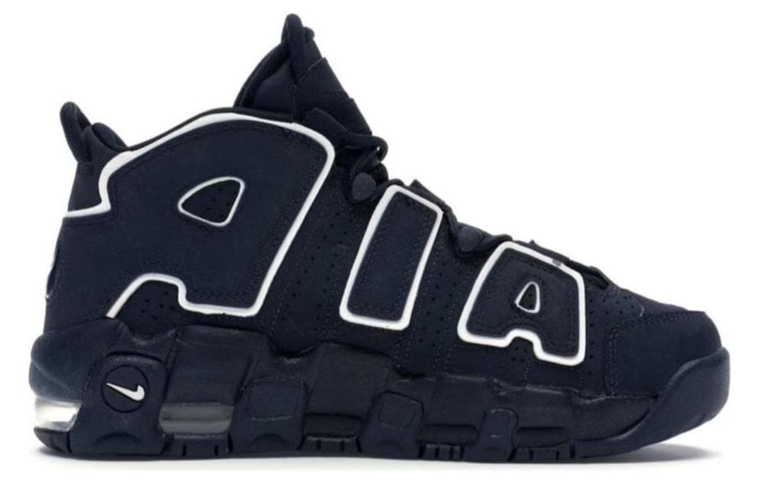 Кроссовки для баскетбола Nike Air More Uptempo Obsidian AIR GS - изображение 2