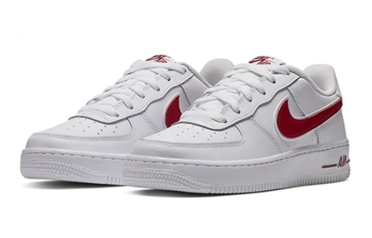 Кроссовки Nike Air Force 1 1-3 WhiteGym Red GS - изображение 3