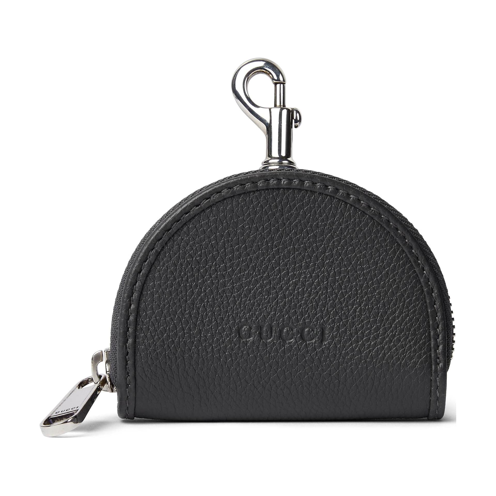 Сумка для наушников Gucci Матовый Зернёная кожа Чехлы для наушников Маленький Мужской Темно-серый - изображение 3