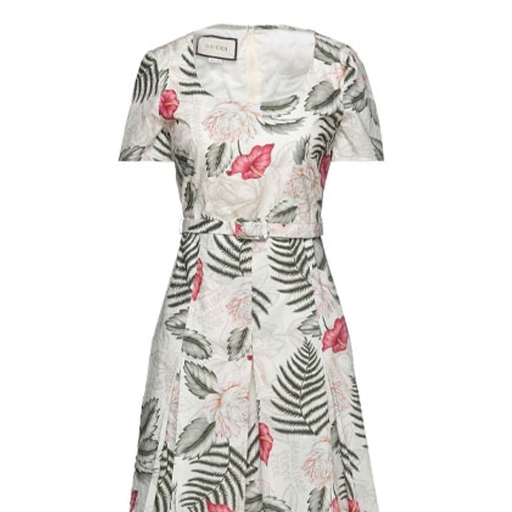 Платье Gucci Floral Print Dress - изображение 2