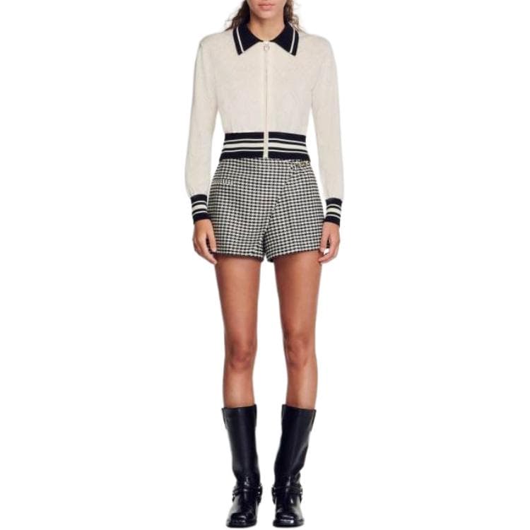Кофта Sandro Two-Tone Cardig - изображение 2