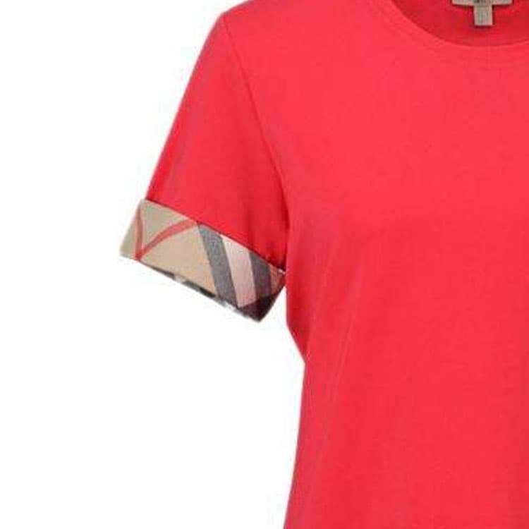 Футболка Burberry Красный Женские T-рубашки - изображение 5