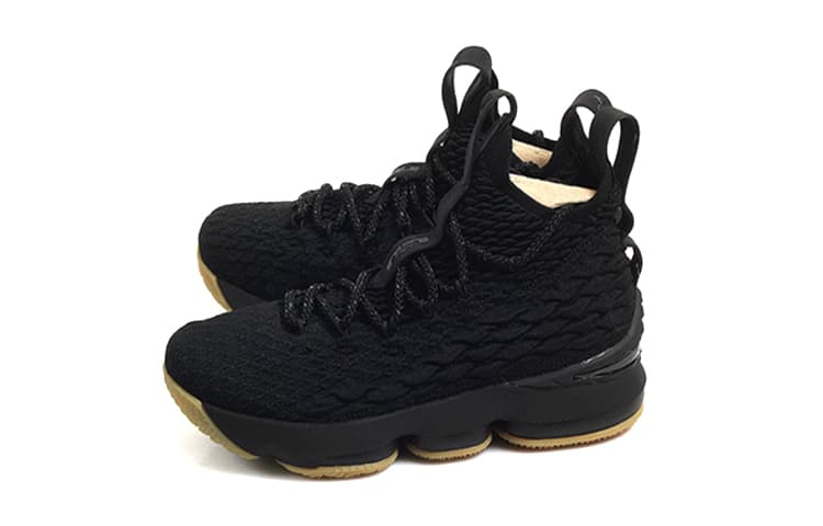 Кроссовки для баскетбола GS Nike LeBron 15 "Black Gum" - изображение 3