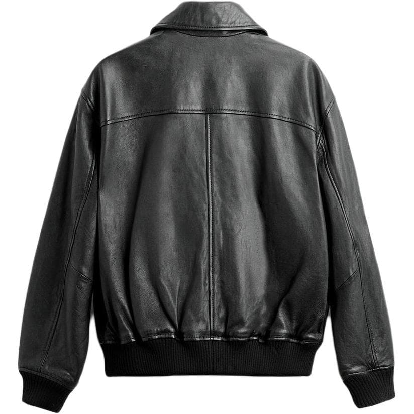 Кожаная куртки ZARA Куртки и Пальто Мужской Черный - изображение 2