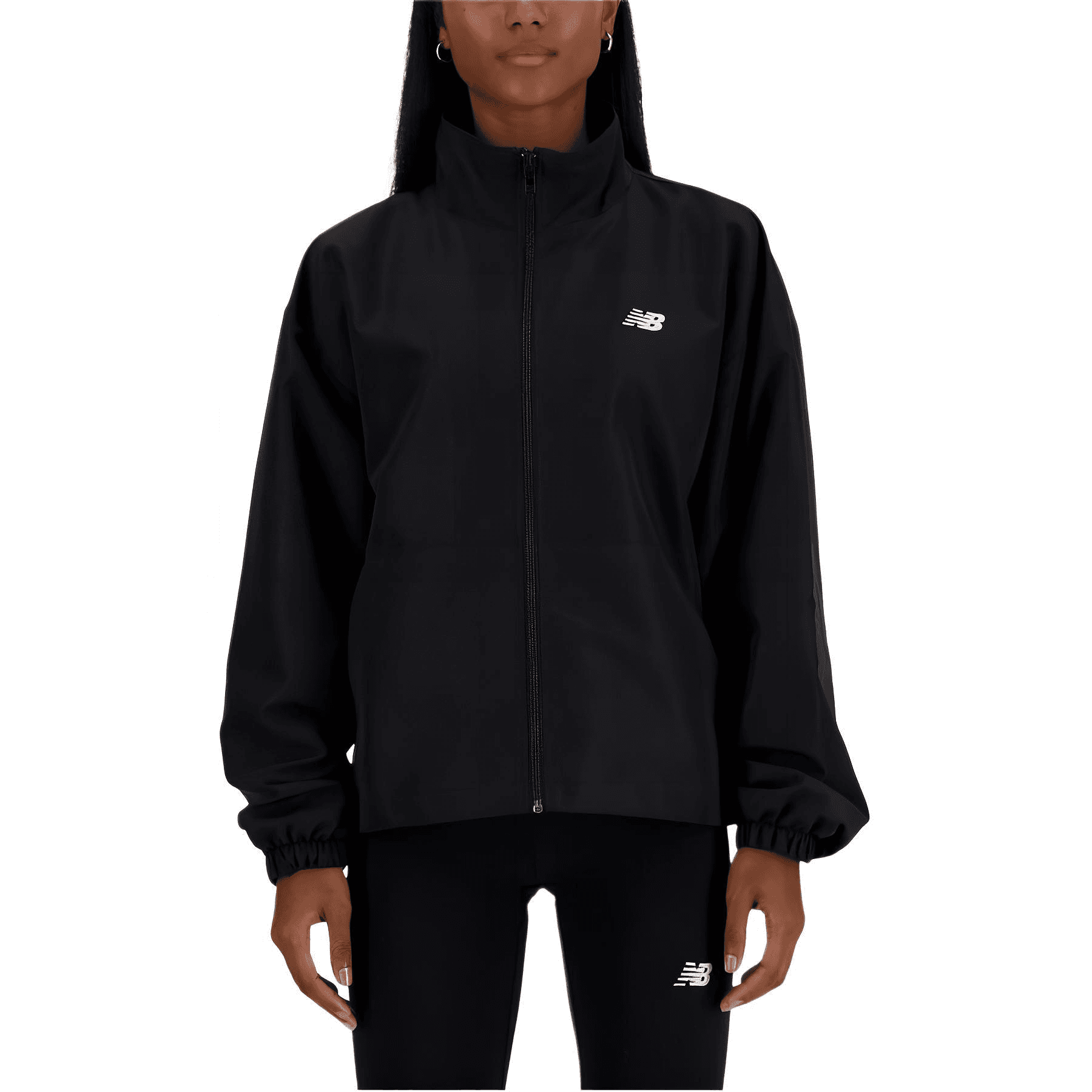 Куртка New Balance Sport Essentials Oversized Jacket Black - изображение 3