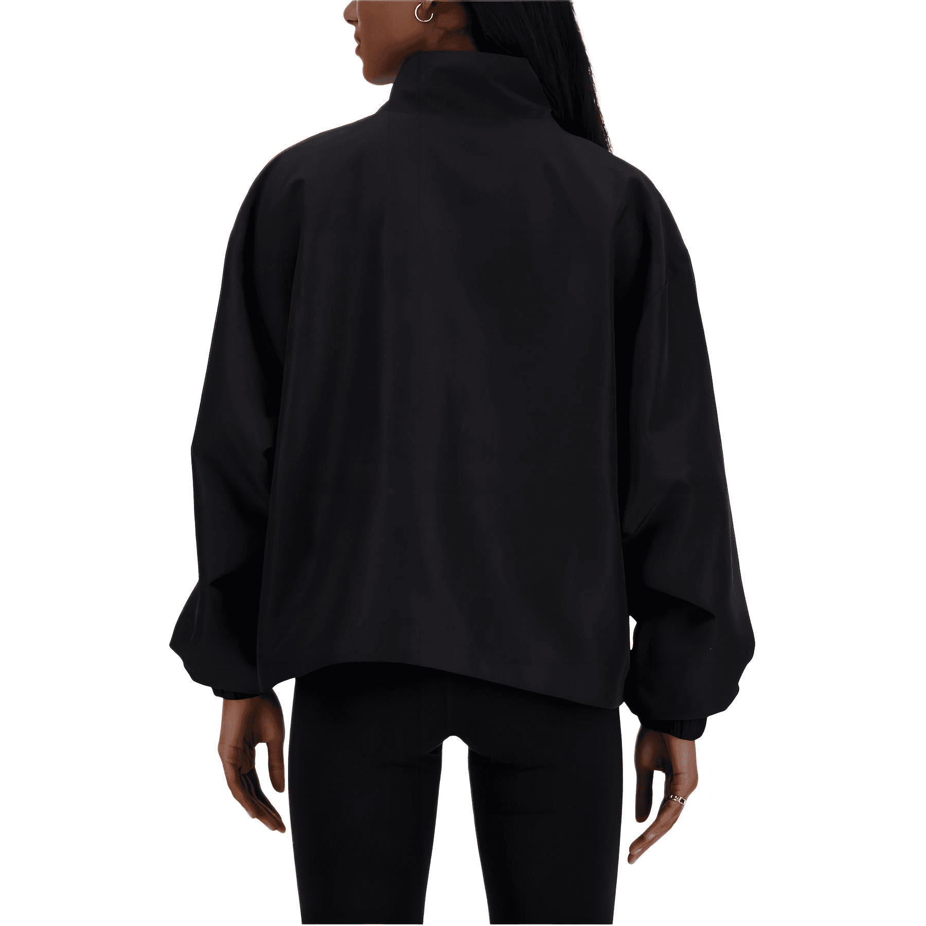 Куртка New Balance Sport Essentials Oversized Jacket Black - изображение 4