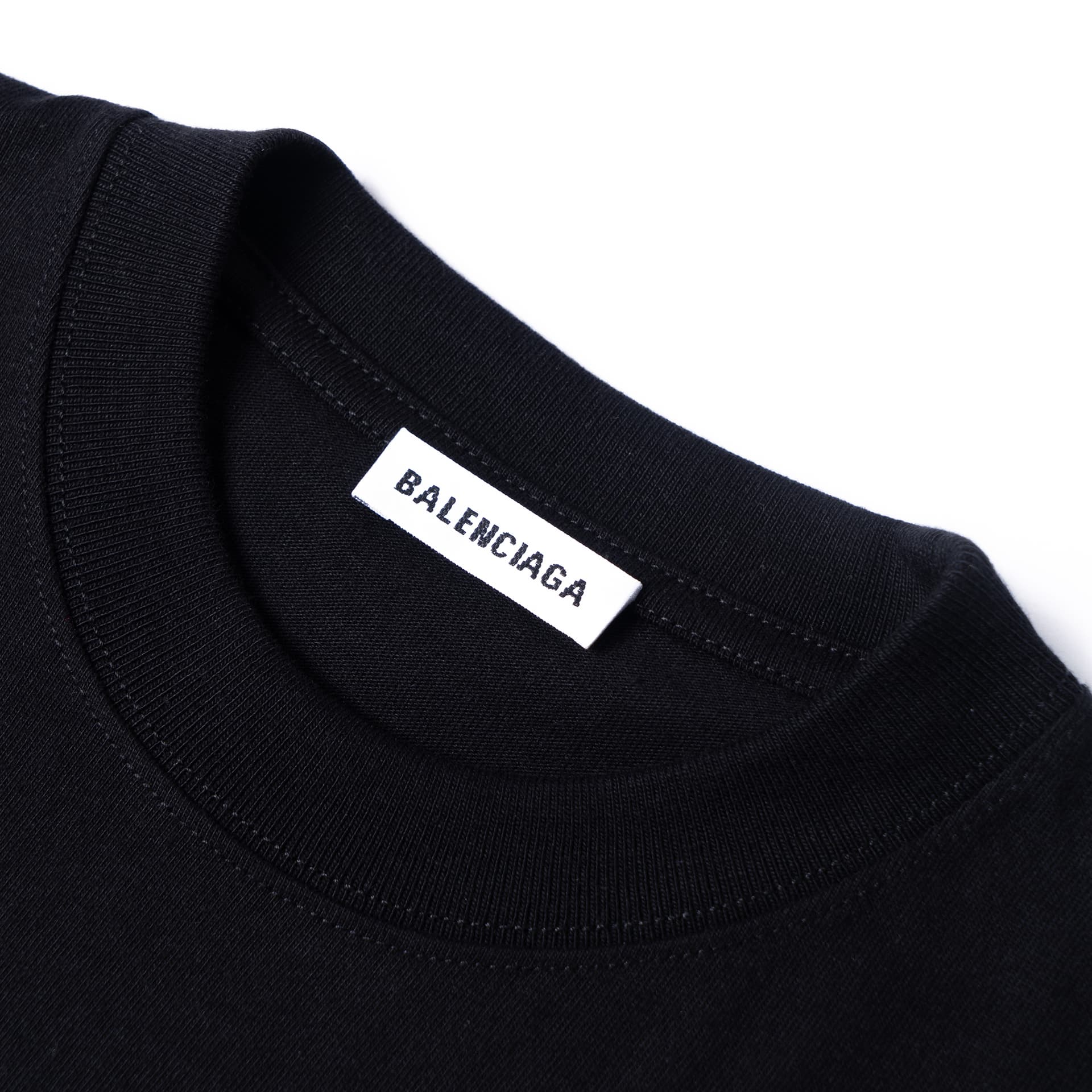 Футболка Balenciaga Logo Print T-Shirt Black - изображение 3
