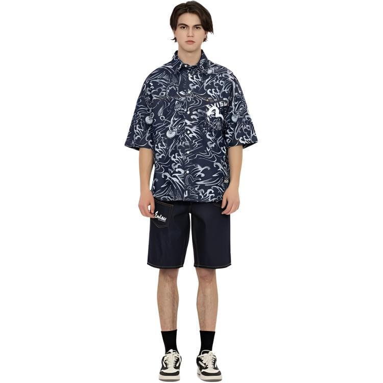 Джинсовые шорты EVISU SS24 - изображение 4