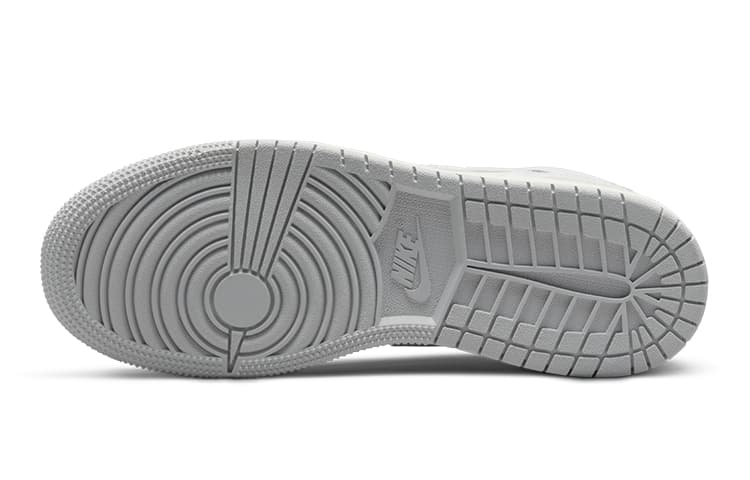 Кроссовки для баскетбола Jordan Air Jordan 1 Mid SE Craft "White and Phantom" GS - изображение 6