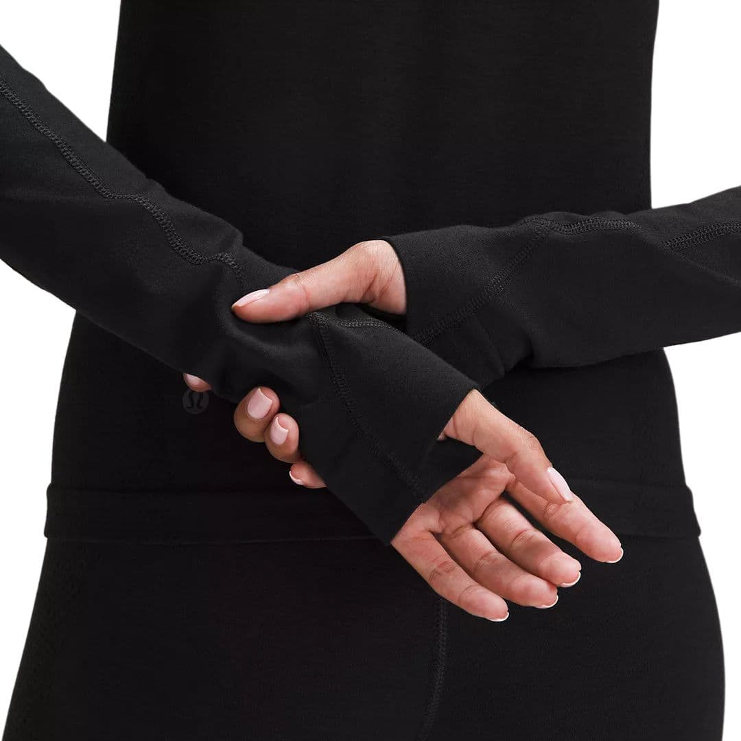 Блузка lululemon Merino Wool-Blend Base Layer Half Zip - изображение 5
