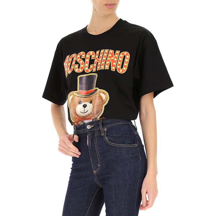 Футболка Moschino Circus Teddy Bear T-Shirt Black - изображение 2
