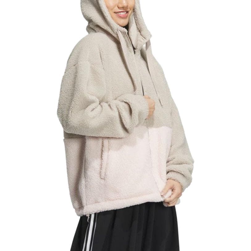 Adidas Бежевые Женские Бархатные Куртки - изображение 4
