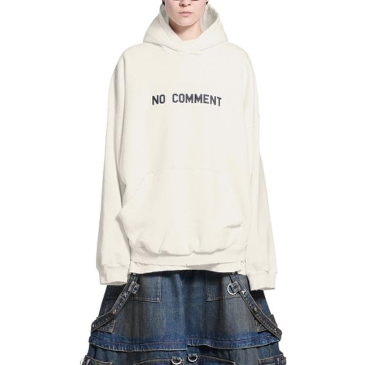 Худи Balenciaga FW22 Hoodie White - изображение 4