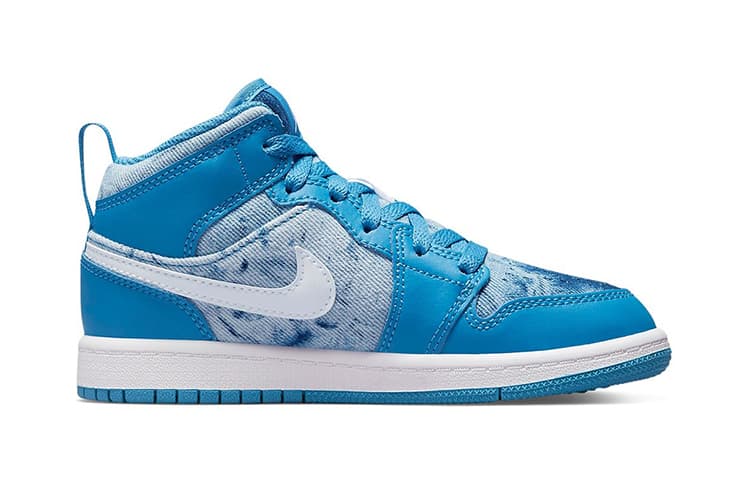 Кроссовки для баскетбола BP Air Jordan 1 Mid "Washed Denim" - изображение 2