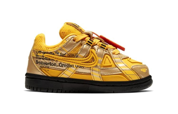 Кроссовки OFF-WHITE x Nike Rubber Dunk "University Gold" - изображение 2