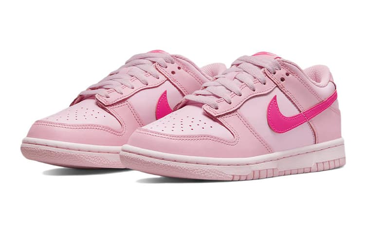 Кроссовки Nike Dunk Low Triple Pink GS - изображение 8